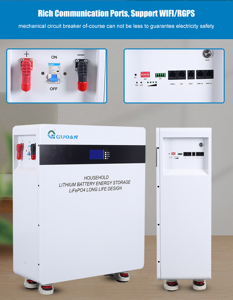 Standalone Lithium Ion Powerwall Solar Energy Storage Battery 51.2V 400Ah