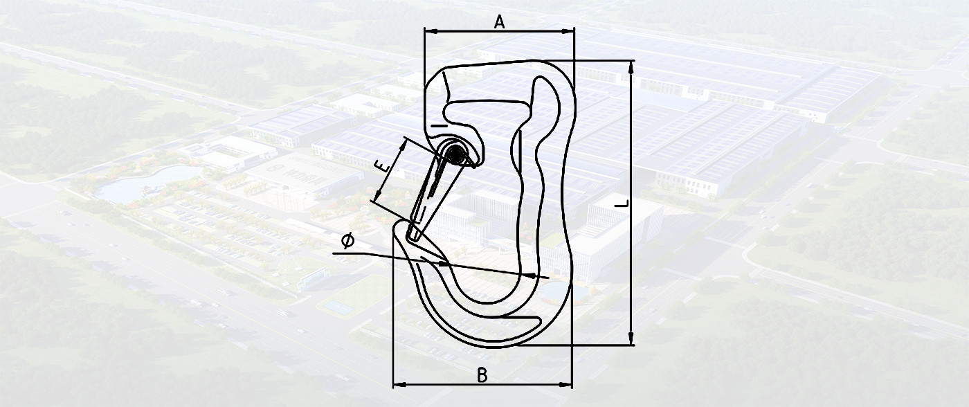 SLR632-G80 HOOK FOR WEB SLING