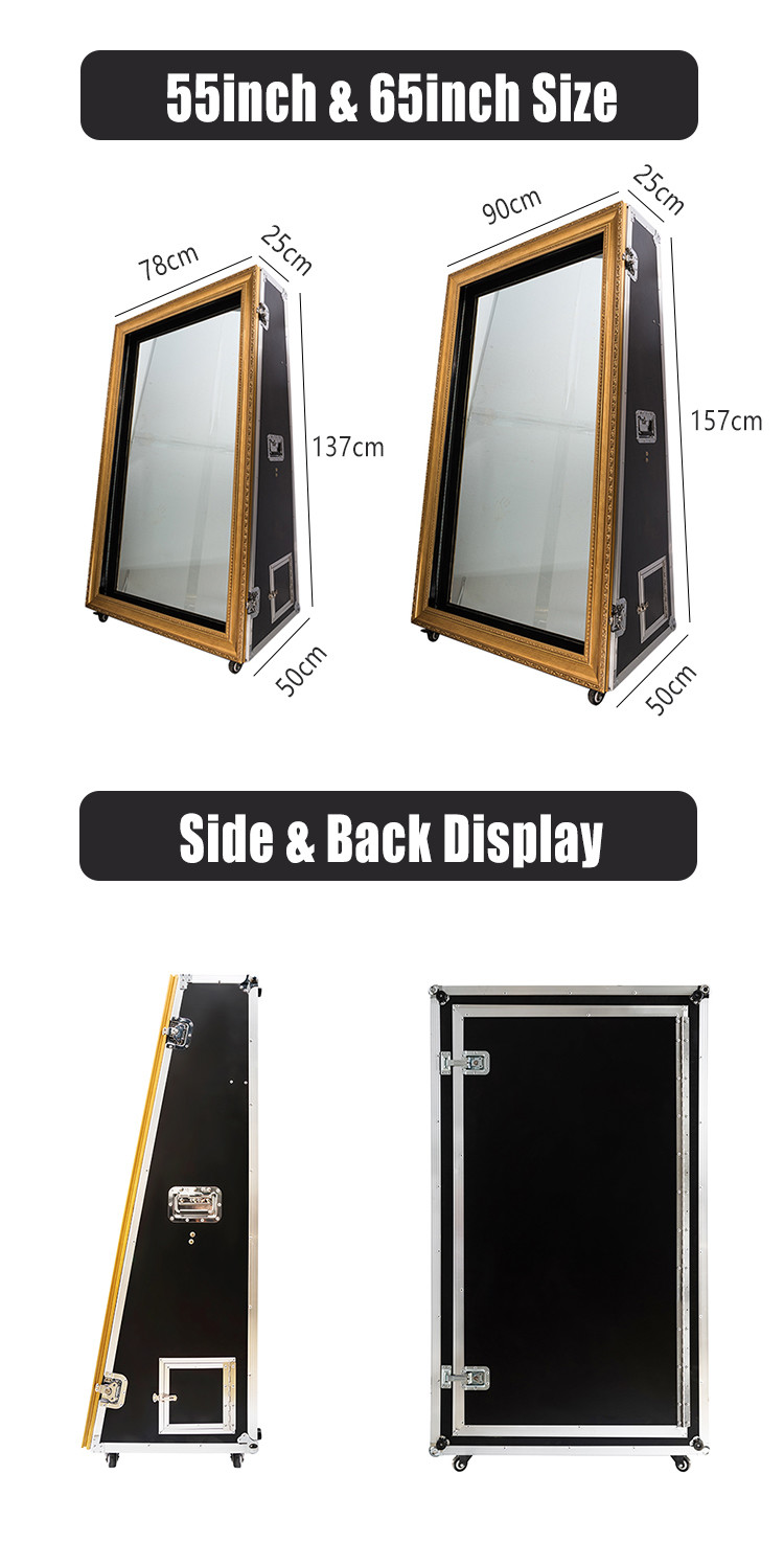 55-65 Inch Portable Magic Mirror Photo Booth