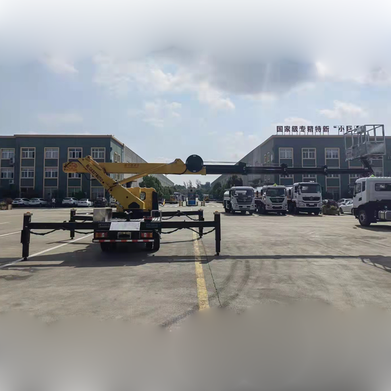 JMC 4x2 Single Row Boom Lift Bucket Truck Lifting Platform Truck Remote Control Diesel Fuel