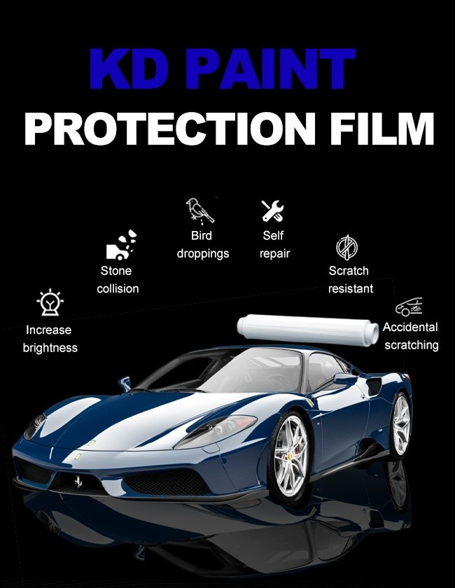 7.5 Mil Vehicle Paint Protection Film Clear TPU Heat Repair Self Adhesive Car PPF