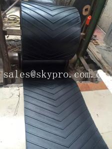  400-2500mm Width Chevron rubber conveyor belt for inclination conveying Manufactures