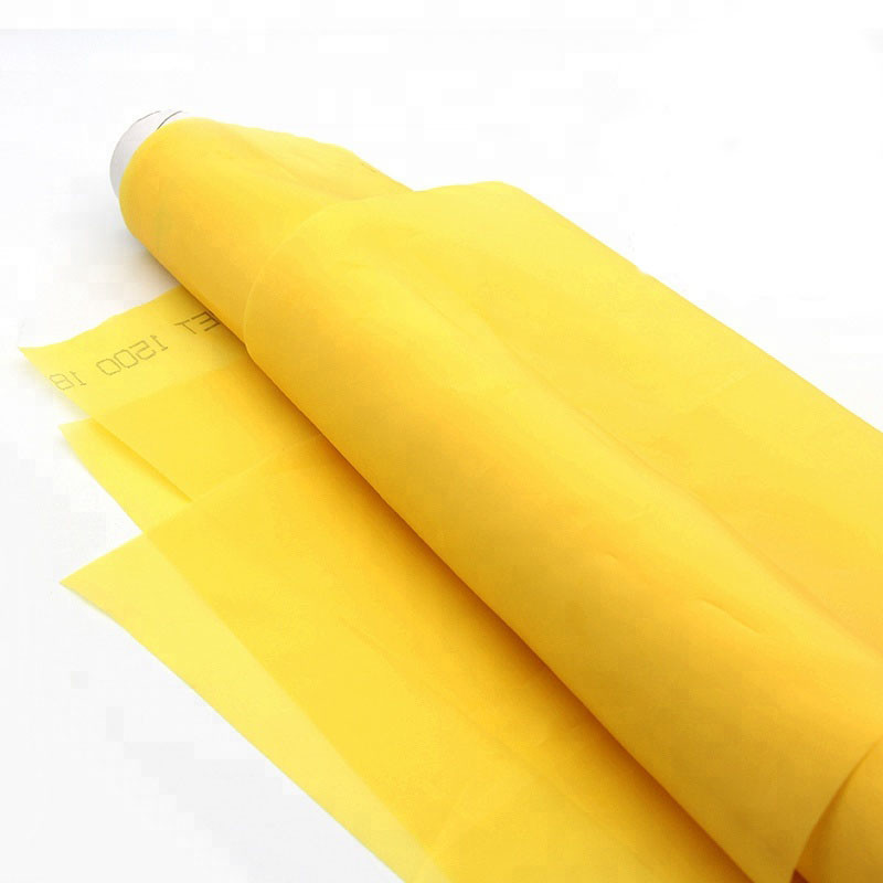 Tear Resistant Polyester Screen Printing Mesh White / Yellow / Black