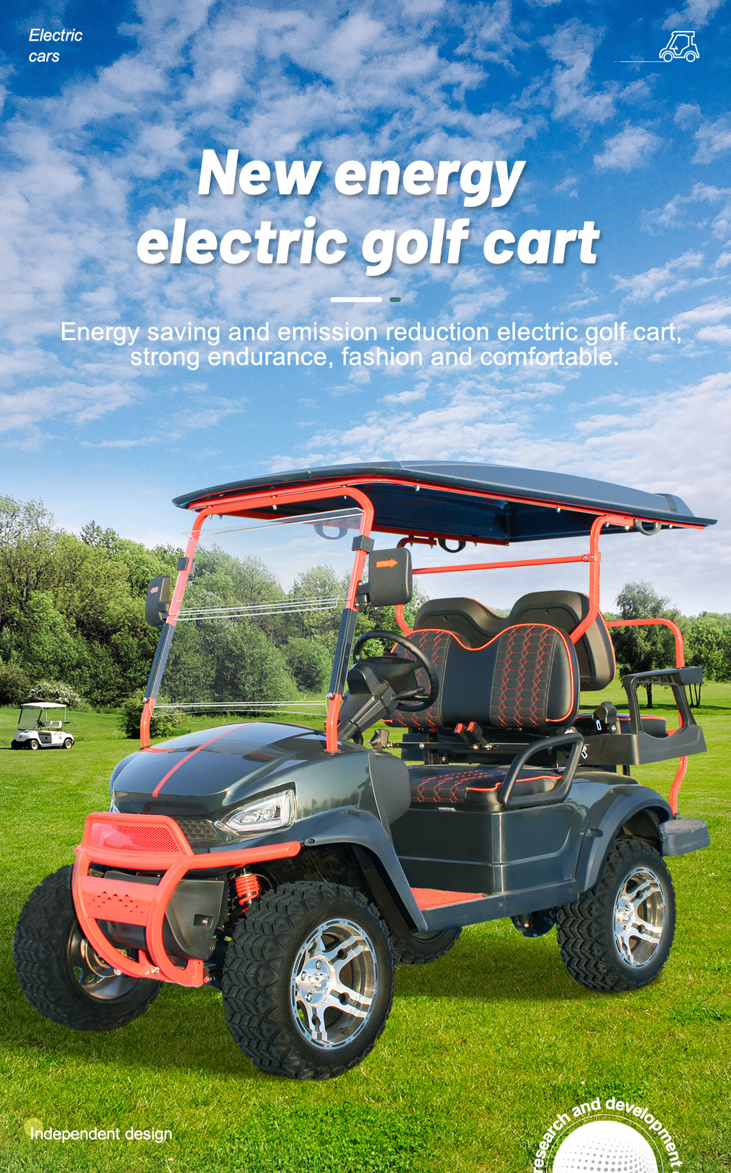 Street Legal 48V 150 AHLithium Battery Solar 4Seaters Off Road Electric S Golf Cart Buggy dot windshield