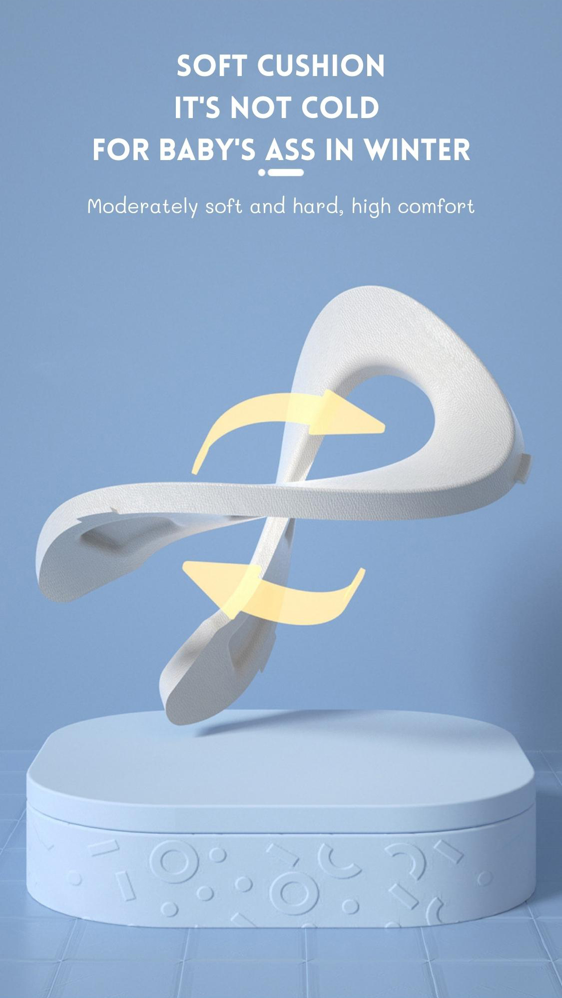 Cartoon Panda Shape Baby Potty Toilet with Custom Logo EN71 Certified Blue/Yellow/White/Black