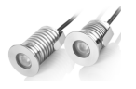 Stainless steel mini outdoor led underground lights, 1W / IP67 / DC12V/Cutout 18mm