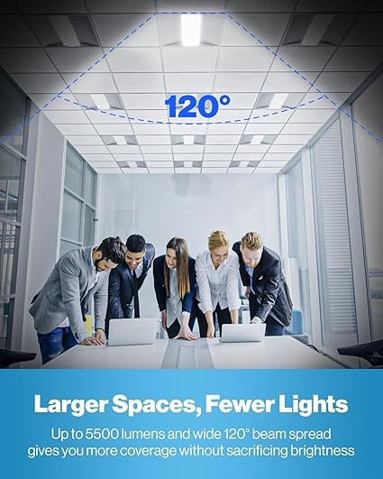 Durable 130lm/W Dimmable Troffer Light , LED Ceiling Troffer Lights