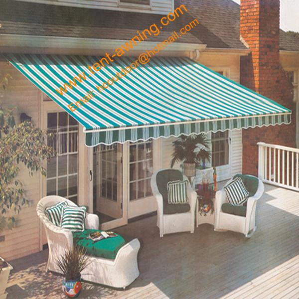 Outdoor Manual or Motorized Remote Control Waterproof Shade Awning Commercial
