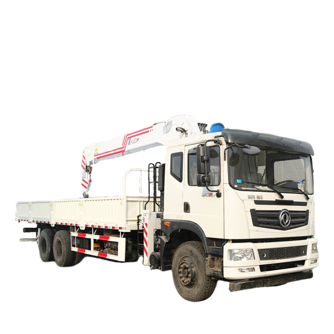 Hydraulic Telescopic Truck Mounted Crane 14 Ton 4 Sections Boom For Construction
