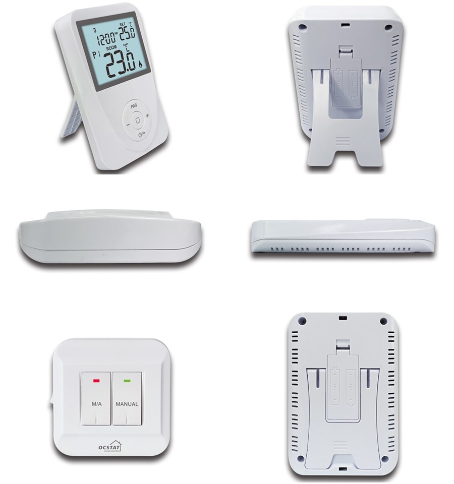 7 Day Programmable 868MHZ Wireless RF Room Thermostat For Water Heater