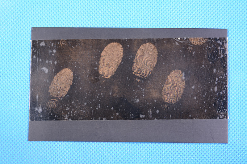 C165 Black low gloss fingerprint backing sheet