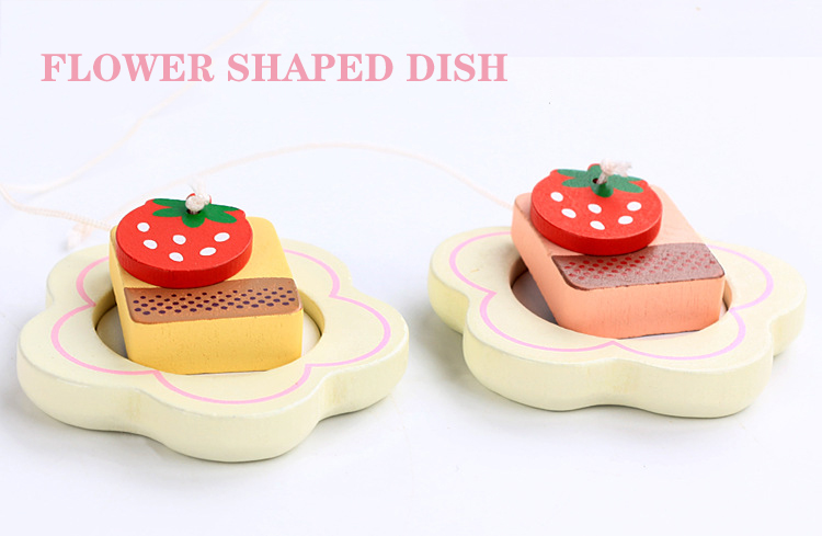 Lemon Simulation Kitchen Wooden Set Creative White Afternoon Tea