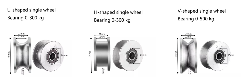 V-shaped Grooved Wheel Stainless Steel Grooved Wheel Heavy Rail Sliding Gate Wheel