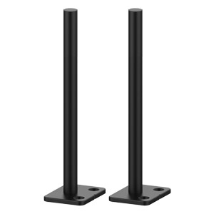 Black or White T-Shaped Steel Floating Shelf Brackets Ideal for Wall Mounted Furniture