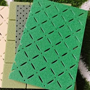  High Slip Resistance Rubber Shock Absorbing Floor Tiles 1/2 Inch Manufactures