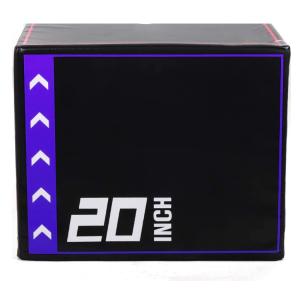 Gym Soft Plyometric Boxes 3 In 1 20'' X 24'' X 30” Foam Plyometric Box Jumping