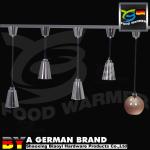 SS304 Material Portable Food Heat Lamp Ceiling Mount For Hot Food Displaying