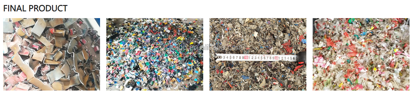 2000t/D-3000t/D Industrial Waste Shredder Metal Plastic Dual Shaft Shredder