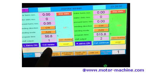 Fully servo motors 4 stations ceiling fan motor winding machine