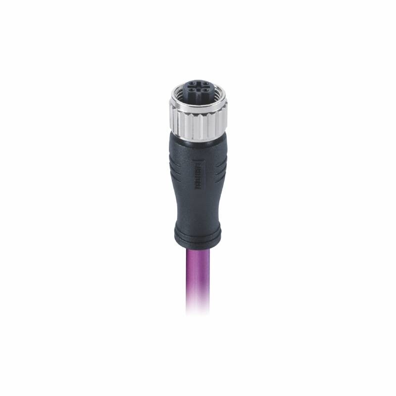 Chassis Side Thread Front Mount PCB Contacts M12 A Code Connector Male Panel Sensor