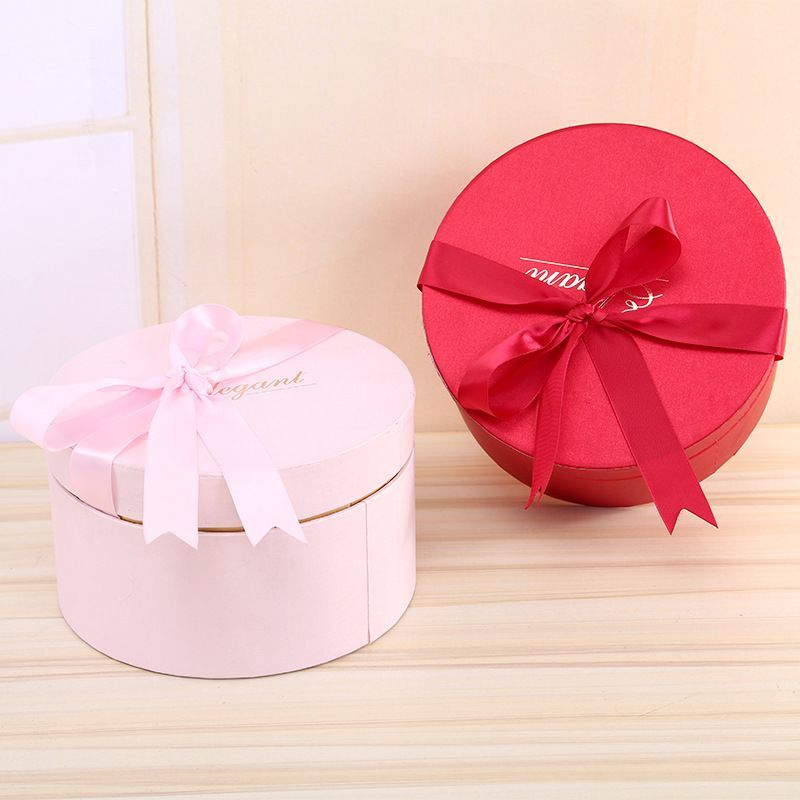 Christmas Decoration Paper Gift Box, China Wholesale Round Cardboard Boxes