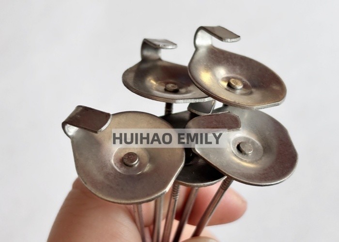 14 Ga Stainless Steel 304 Lacing Anchors Pins For Thermal Insulation Jackets