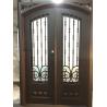 Buy cheap Wrought iron door with copper finish from wholesalers