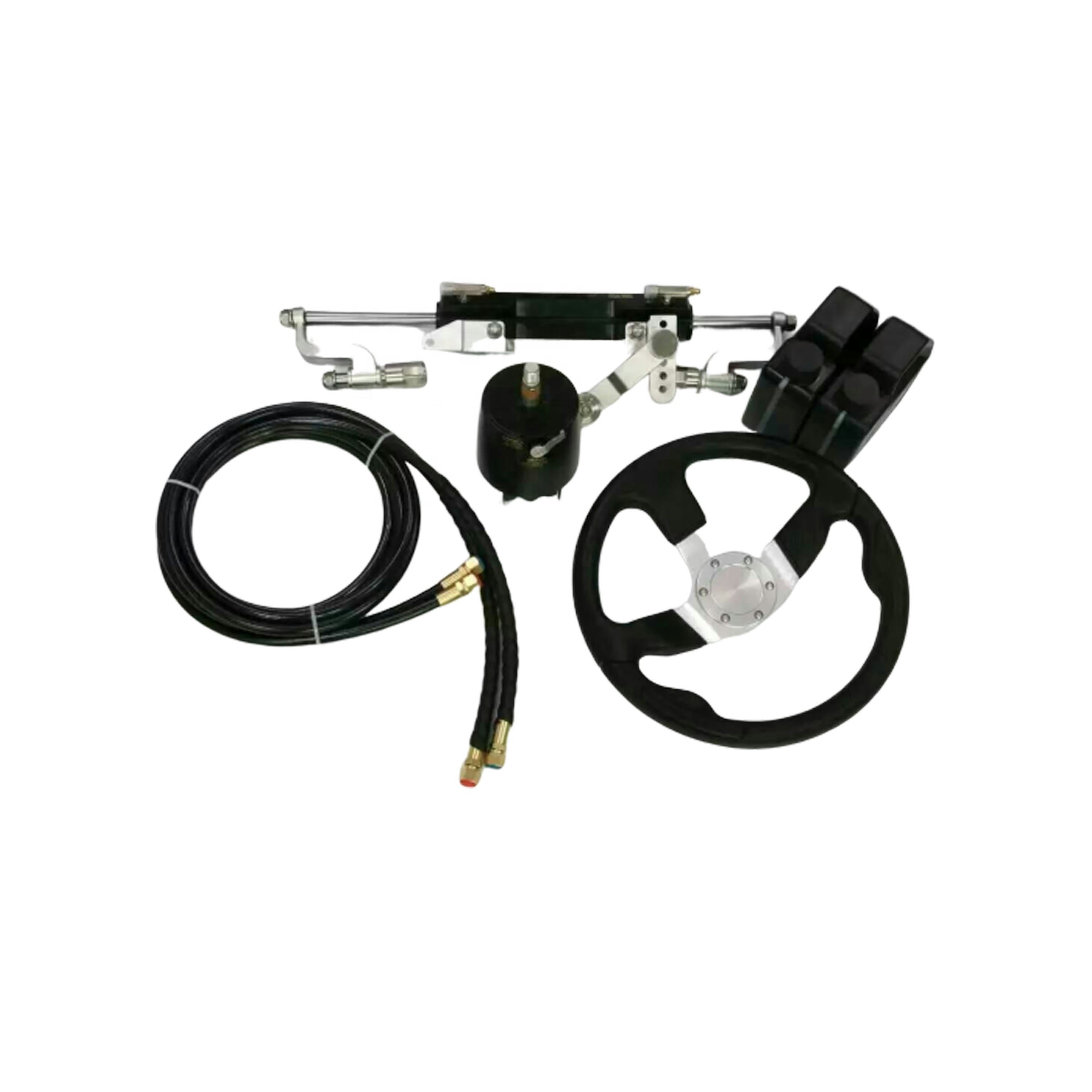 5m Cable Hydraulic Outboard Steering System 300hp Engine Power
