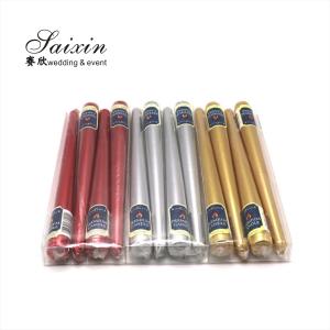 ZT-C012 High Quality Non Drip Taper Candle Handmade Custom Long Stick Flameless