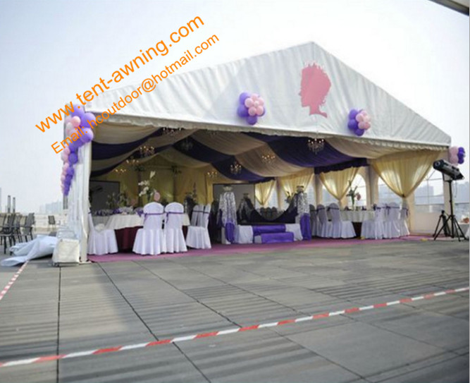 Portable Aluminum Luxury Wedding Tent Fire Retardant Event Party Marquees