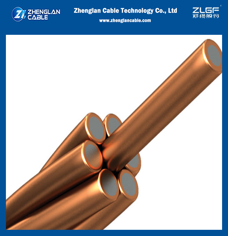 Wholesale CCS Ground Rod Conductor Wire Bare Copper Clad Steel Electric Stranded Wire for Power engineering project