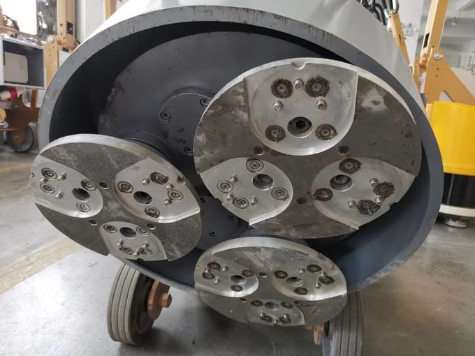 9 Heads Manual Concrete Floor Polisher Single Phase Planetary System 1