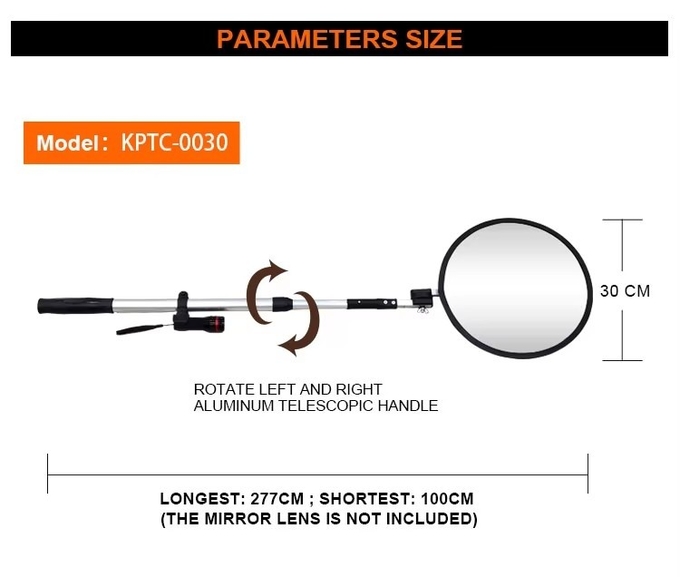 Convex Mirror Factory 30cm Under Vehicle Search Mirror Security Inspection Mirror