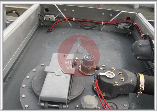 Vapor Recovery Gas Tank Semi Trailer , 10000 Gallon Oil Tank Trailer 5mm Vessel