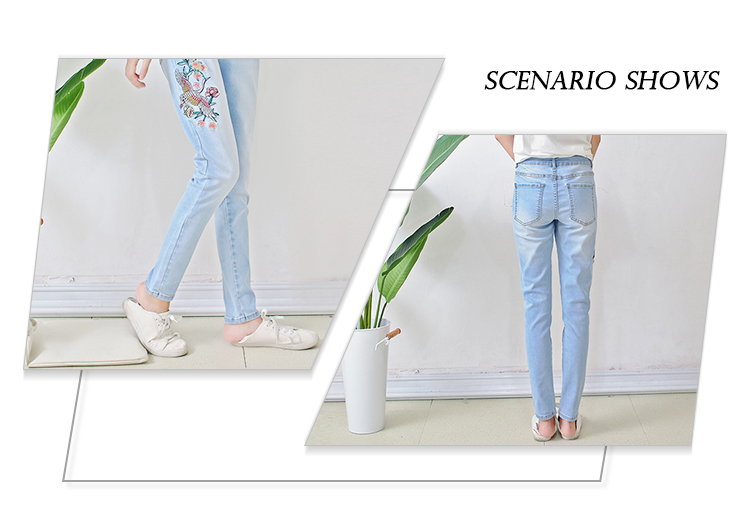 China Factory super skinny fit Light blue new style jeans