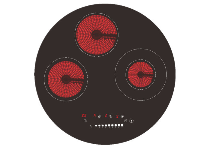 Round 3 Ring Infrared Cooker Built In Sense Touch Ceramic Hob