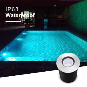 Mini DMX Pool Light RGB Recessed Swimming Pool Step Lights IP68