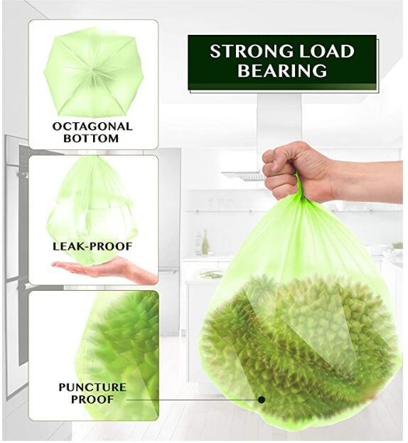 Environmental Protect Clear Plastic Bag On Roll Wholesale With Logo, Friendly Oxo-biodegradable Compostable Colored Tras