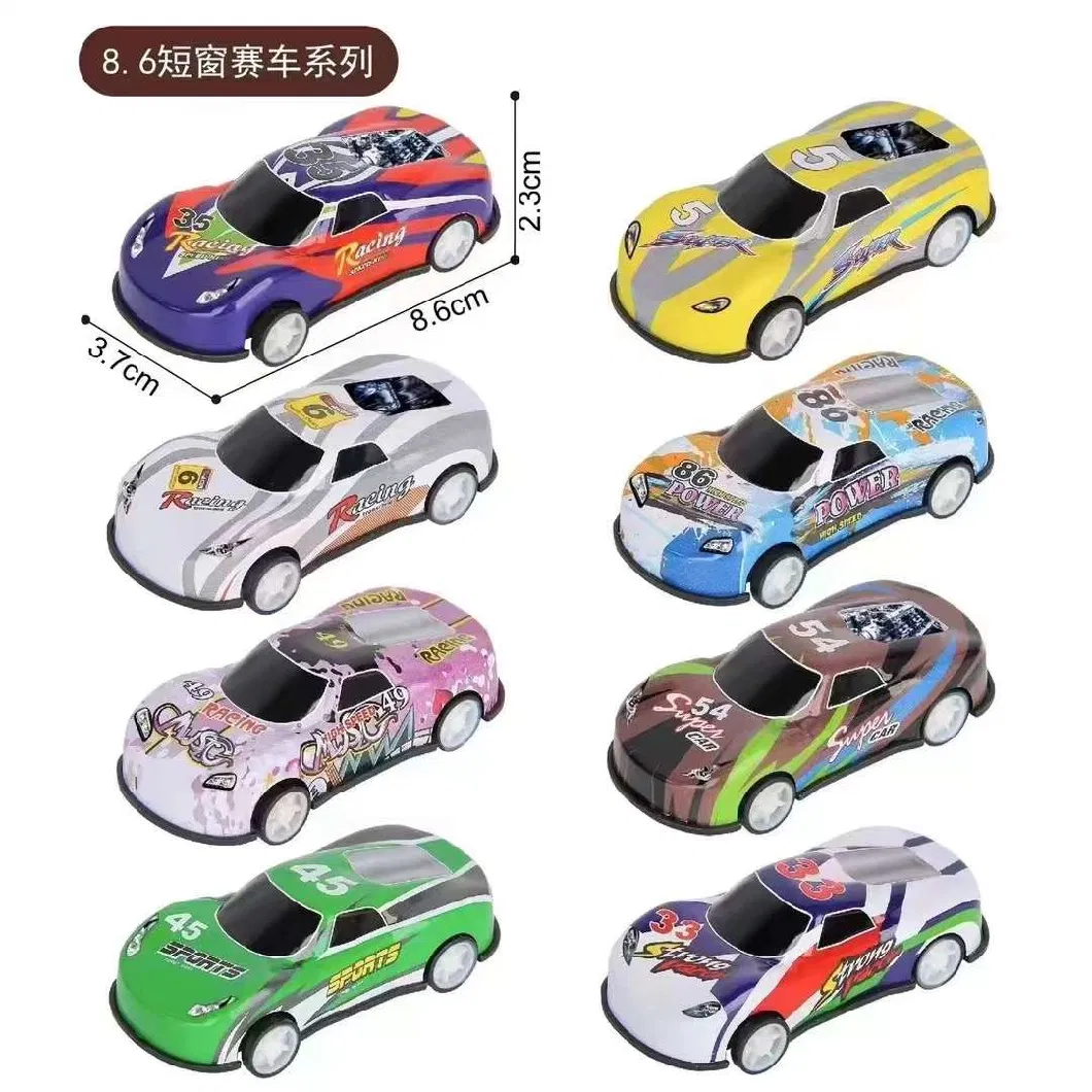 Metal Surface with Printed Children&prime;s Toys Pull Car Inertia Car Toys Children&prime;s Toys Can Be Customized
