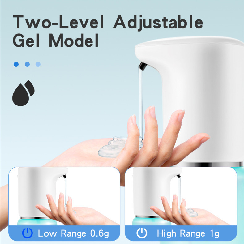 PP Countertop Touchless Hand Sanitizer Dispenser 400ML Infrared Motion Activated