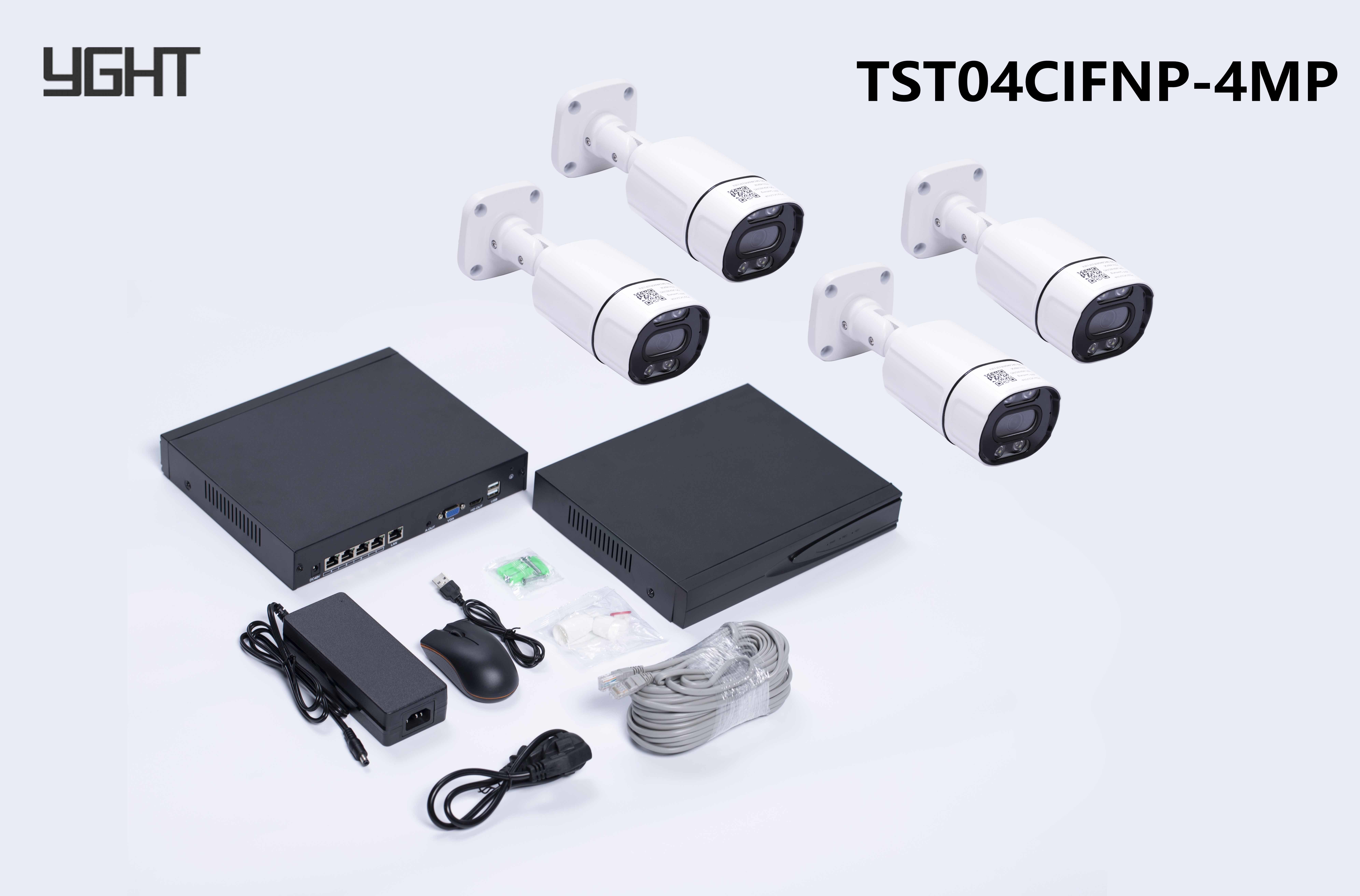 OEM 4MP HD CCTV POE Camera Kit Security System 16CH NVR Night Vision 30M IR Range