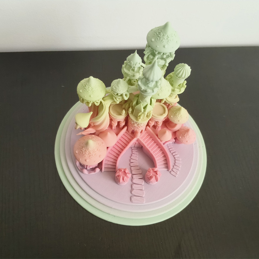 IBOSS PLA+ High Toughness 3D Printing Filament 1KG Rainbow Frosted Ice Cream PLA+ Filament
