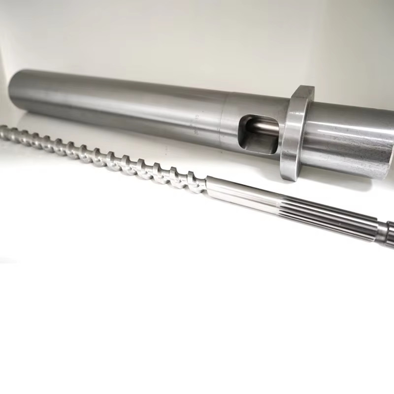 Custom Stainless Steel Alloy Single Twin Extruder Screw Barrel Reciprocating Injection Lead Feed Screw Auger Nitride