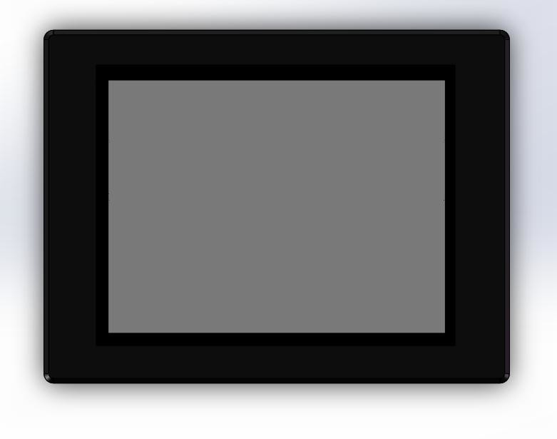 10.4 Inch Capacitive Touchscreen Monitor USB TFT Wall Mounted LCD Panel
