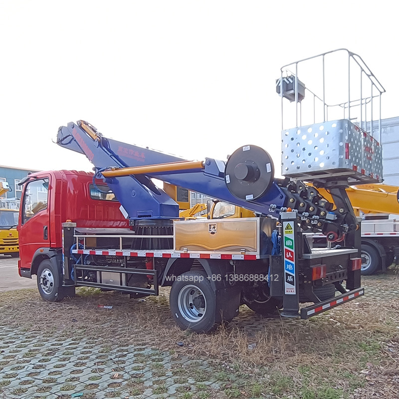 China HOWO 4*2 New Diesel High-Temperature Resistant AWP | Hydraulic Boom Lift for Oilfield & Pipeline Maintenance