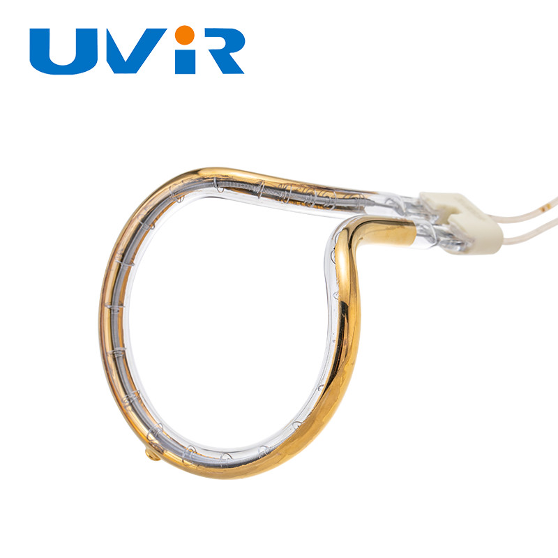 Quartz Circular Infrared Heater Lamp Gold Coating Single Tube Heating Accessories