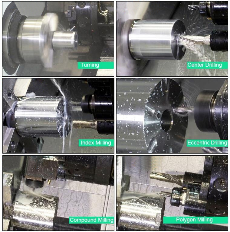 CNC Hydraulic Collet Lathe Machine TCK40 Servo Turret High Speed Slant Bed Cnc Lathe