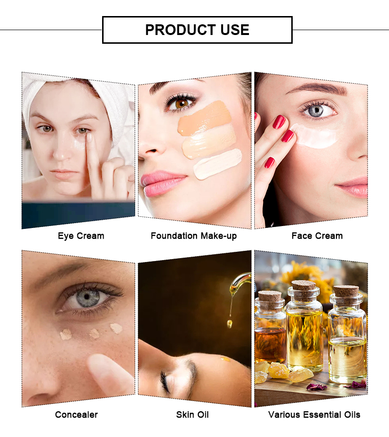 15ml Plastic Cosmetic Bottle Water Needle Empty Bottle Eye Cream Airless Syringe