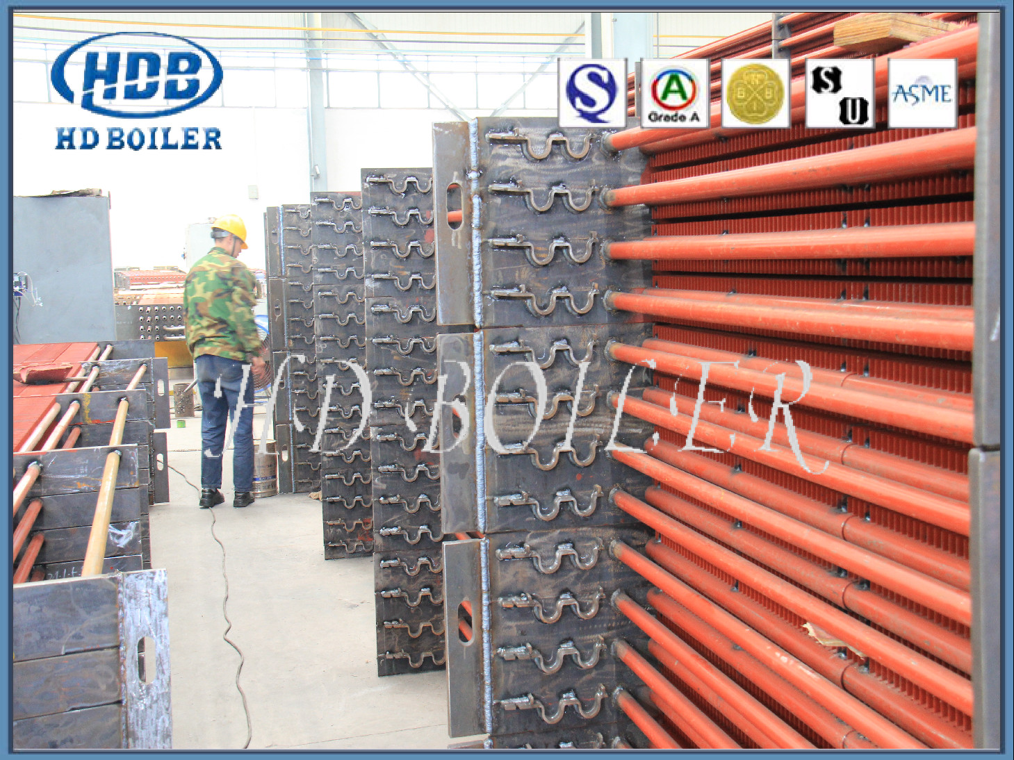 Energy Saving Boiler Economizer / Economiser Of Stainless / Carbon Steel
