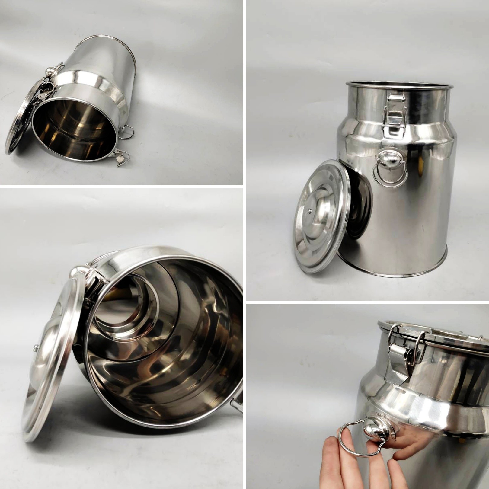 Super Thick 0.8mm Stainless Steel Milk Can Small 8L Sealed Storage